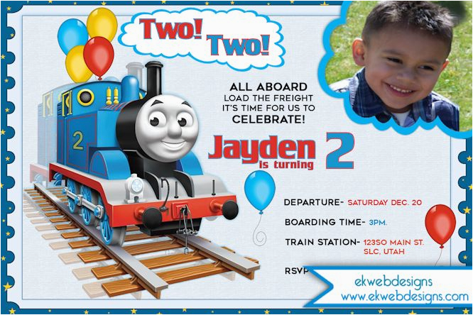 Thomas the Train Invites for Birthday Party Thomas the Train Choo Choo Birthday Invitation Two Two Thomas the Train Invites for Birthday Party Thomas the Train Choo Choo Birthday Invitation Two Two