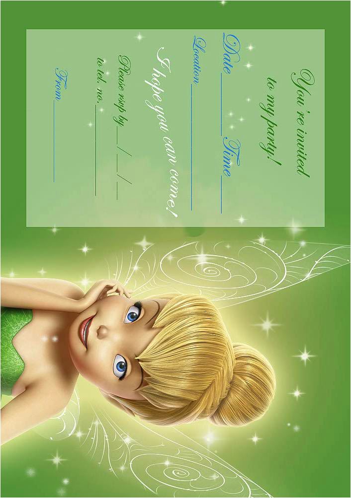 Tinkerbell Birthday Invites Tinkerbell Invitation for Birthday Quotes Quotesgram