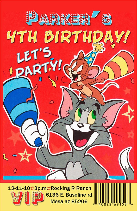 Tom and Jerry Birthday Invitations 1000 Images About tom and Jerry On Pinterest