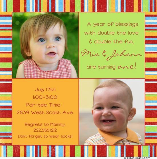 Twin Birthday Invitation Wording 12 Twin Birthday Invitations Templates Free Sample