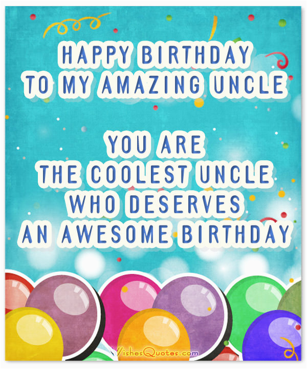 Uncle Birthday Card Messages Happy Birthday Wishes for Uncle Wishesquotes