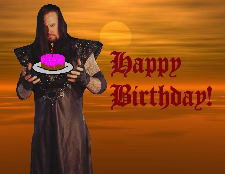 Undertaker Birthday Card Happy Birthday Undertaker Version Photo by