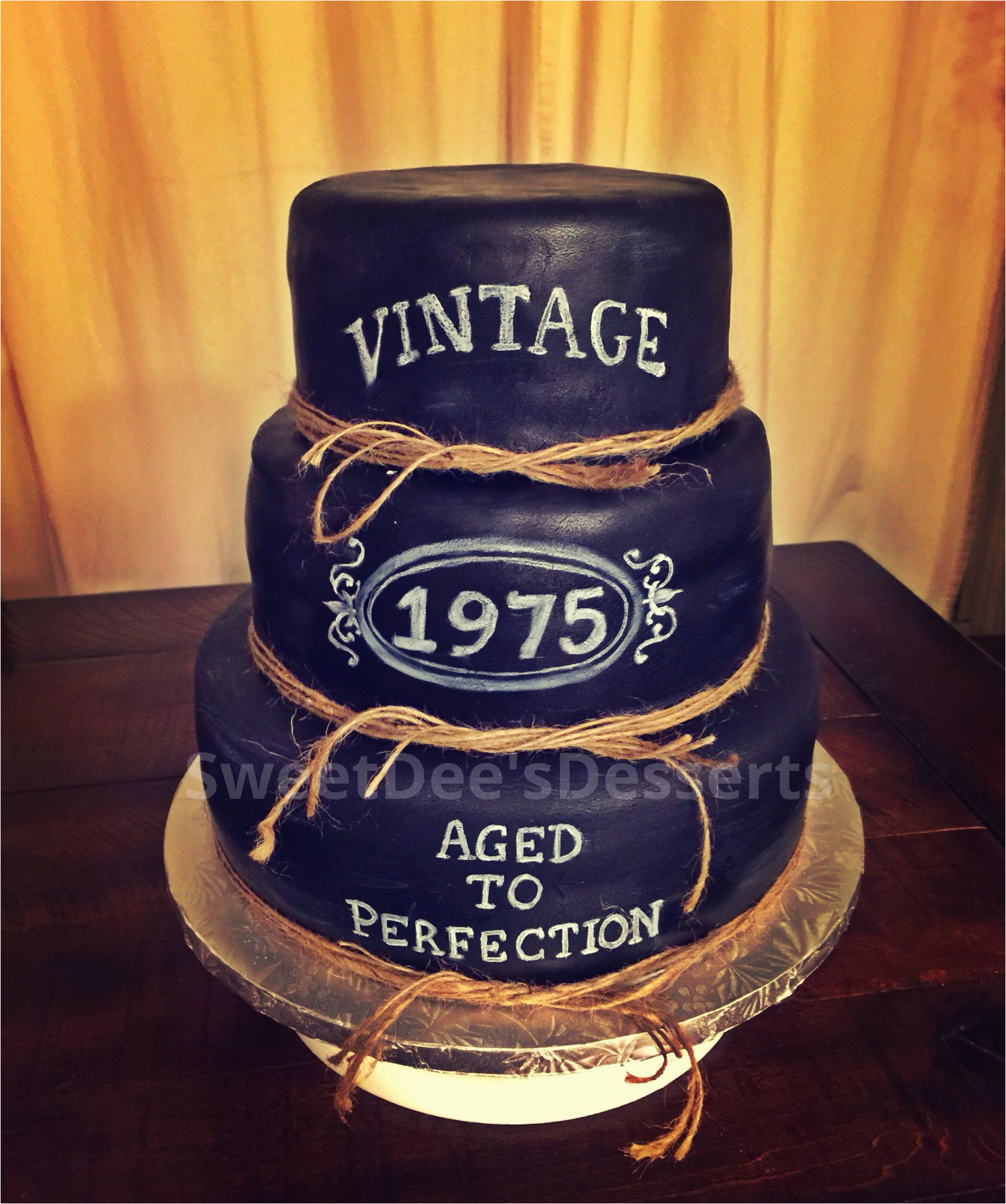 Vintage 50th Birthday Decorations Vintage Whiskey 40th Aged to Perfection Cake Party Ova