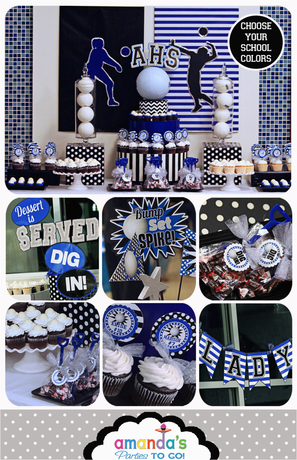 Volleyball Birthday Decorations Volleyball Party Volleyball Banquet Volleyball Team