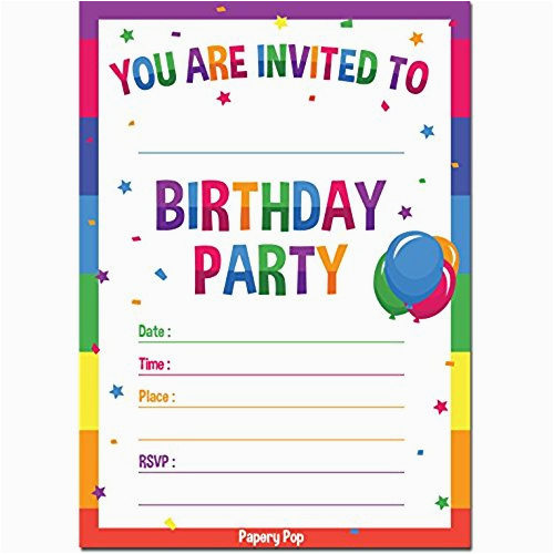 Where to Buy Birthday Invitation Cards Birthday Party Invitations Amazon Com