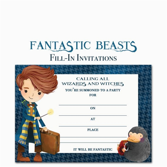 Where to Buy Birthday Invitations Fantastic Beasts and where to Find them Invitation