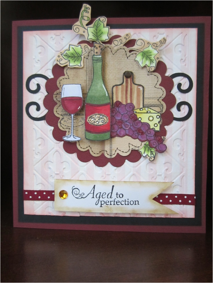 Wine themed Birthday Cards 17 Best Images About Wine themed Cards On Pinterest Wine