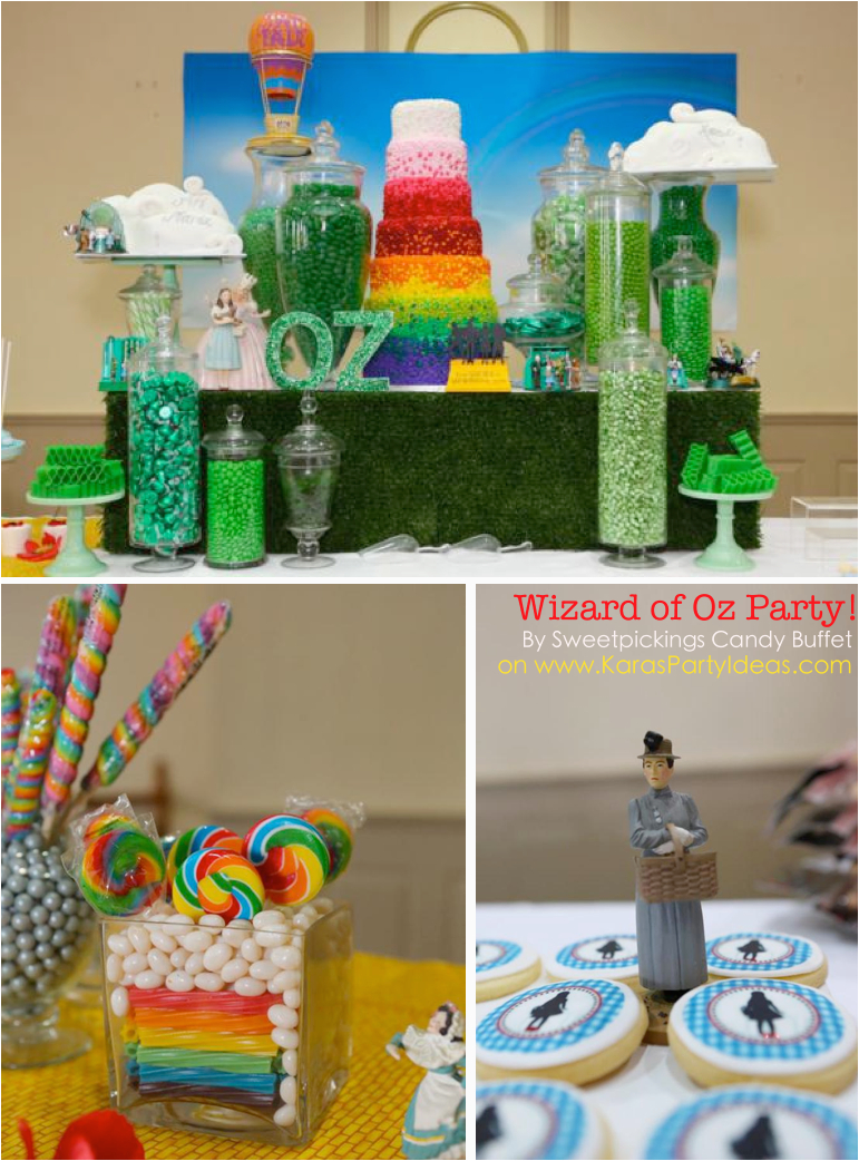 Wizard Of Oz Birthday Decorations Kara 39 S Party Ideas Wizard Of Oz Rainbow Wedding Party