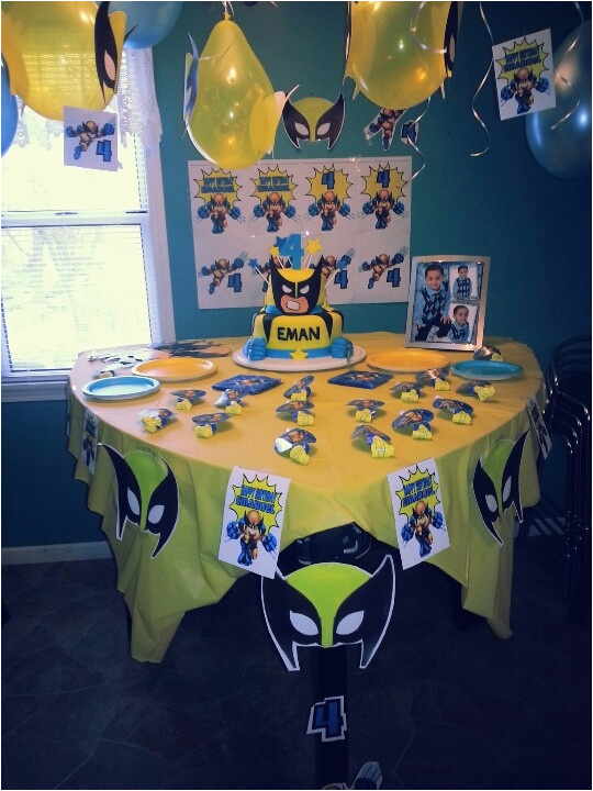 Wolverine Birthday Party Decorations Wolverine Birthday Party Bday Party Ideas Pinterest