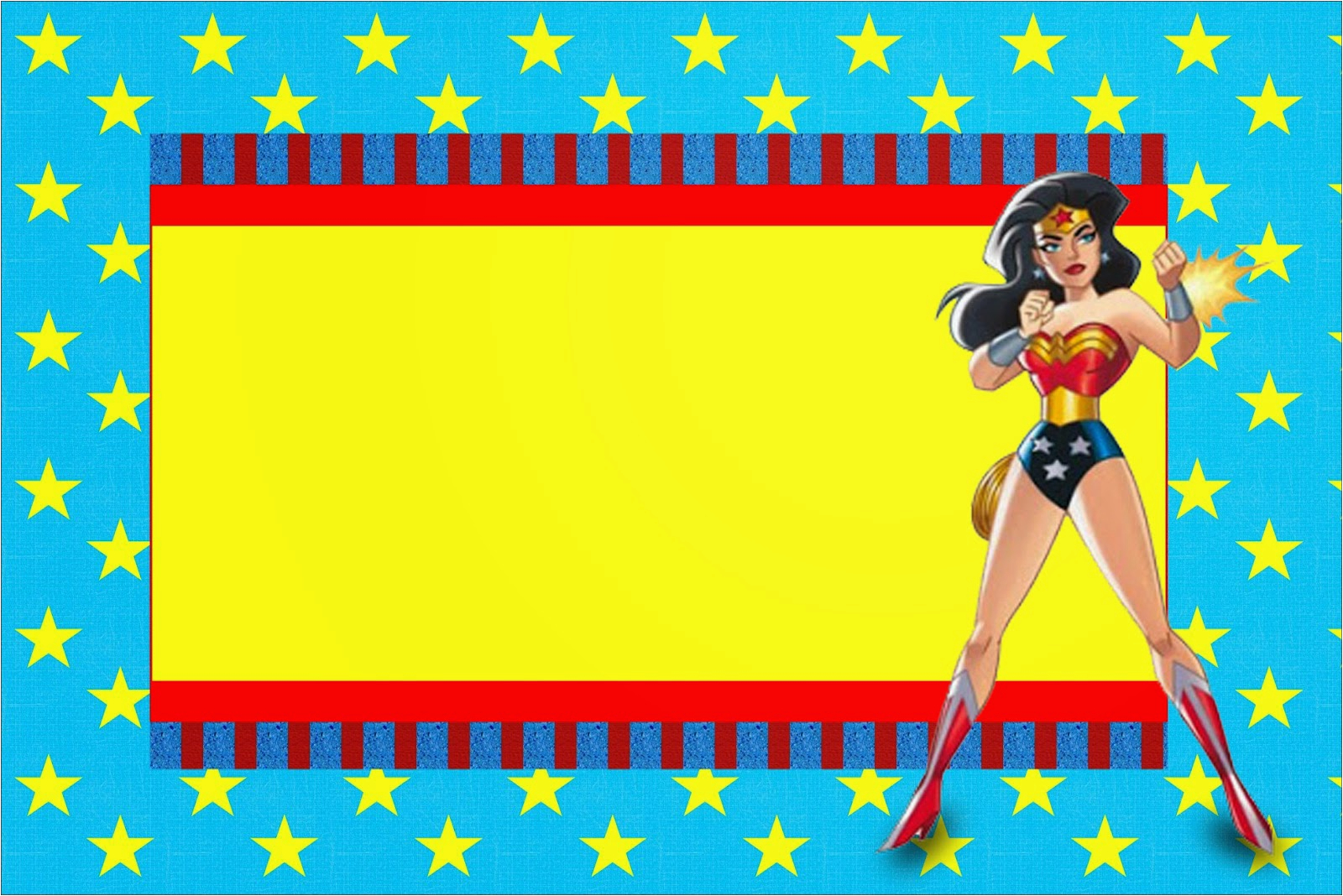 Wonder Woman Birthday Card Printable Wonder Woman Free Printable Invitations Oh My Fiesta