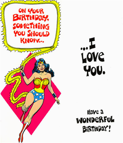 Wonder Woman Birthday Cards Dc Women Kicking ass Wonder Woman Birthday Cards