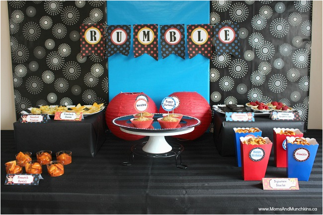 Wwe Birthday Decorations Wwe Birthday Party Ideas for Kids Moms Munchkins