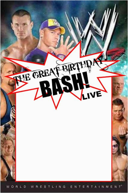 Wwe Birthday Invites Wwe Party Swimming Pool Parties and Party Invitation