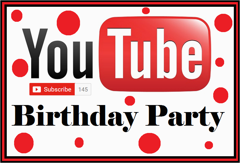 You Tube Birthday Cards Diy Birthday Blog Youtube Birthday Party Free Food Card