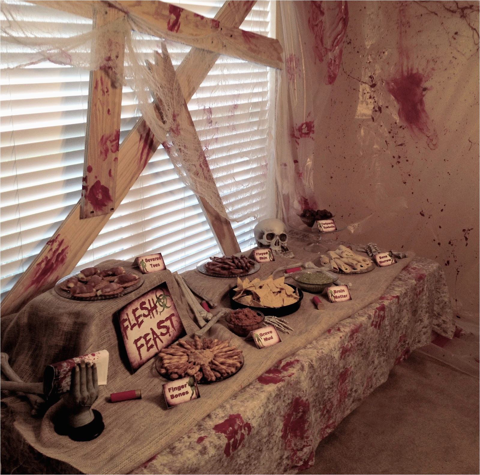 Zombie Birthday Decorations Real Party Zombie Apocalypse A Well Crafted Party