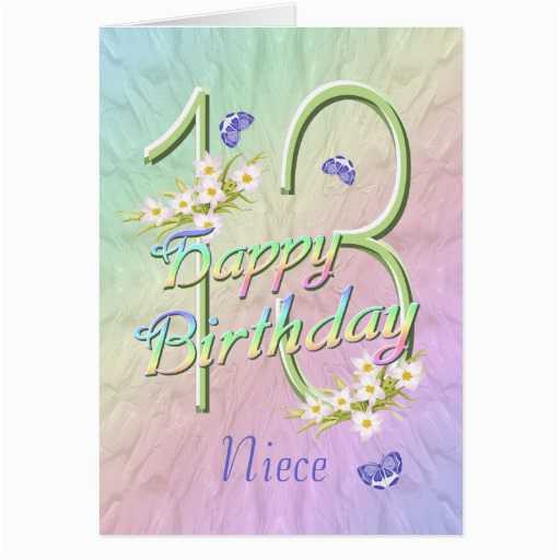 Happy 13th Birthday Niece Quotes Birthday Card for Niece Quotes Quotesgram