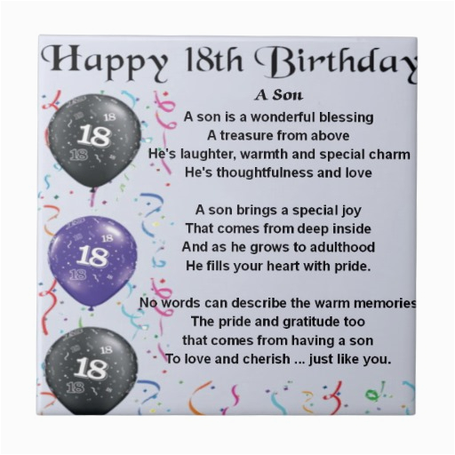 Happy 18 Birthday son Quotes 18th Birthday Quotes for son Quotesgram