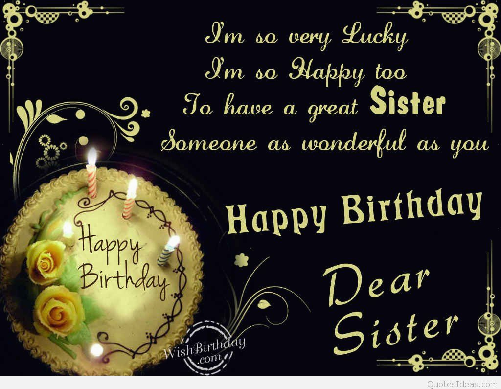 Happy Birthday Dear Sister Quotes Dear Sister Happy Birthday Quote Wallpaper