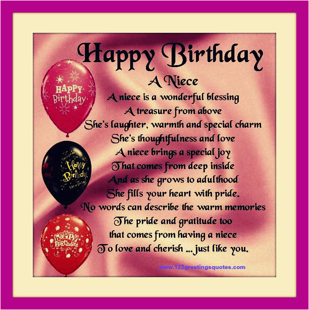 Happy Birthday for Niece Quote Happy Birthday Niece Quotes Quotesgram