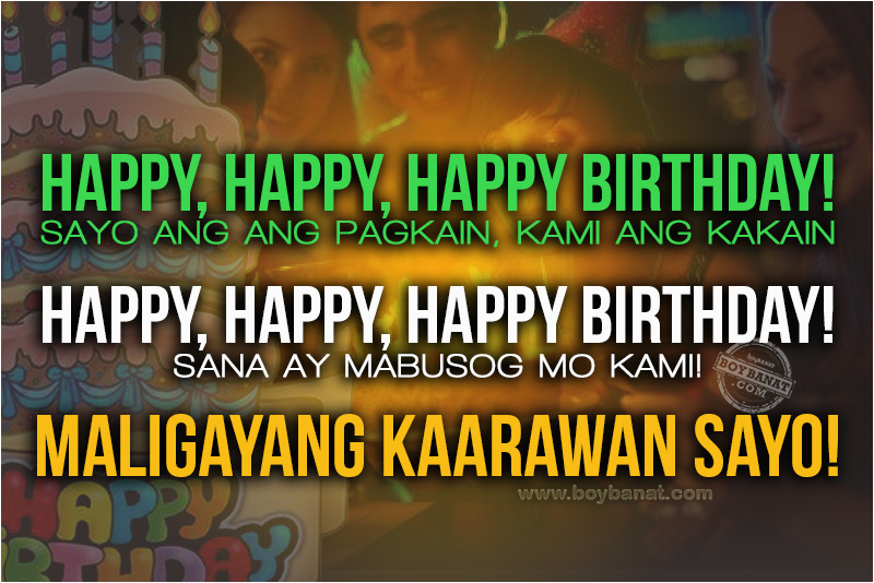 Happy Birthday Greetings Quotes Tagalog Tagalog Birthday Quotes Quotesgram