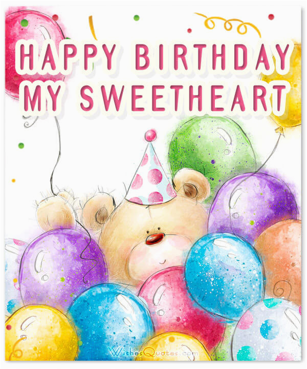 Happy Birthday My Sweetheart Quotes Omg Checkout these 100 Romantic Birthday Wishes