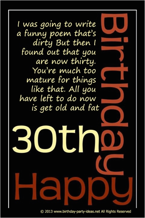 Happy Birthday Naughty Quotes 30th Birthday Quotes I Was Going to Write A Funny Poem