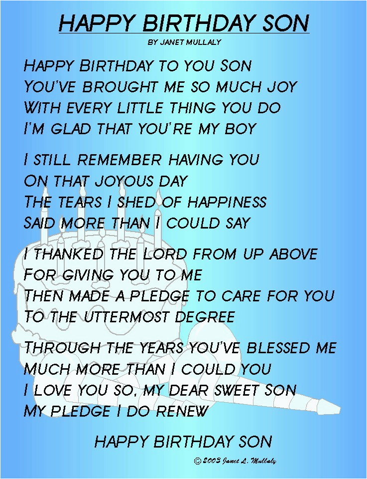 Happy Birthday Quote for My son Happy Birthday son Quotes Quotesgram