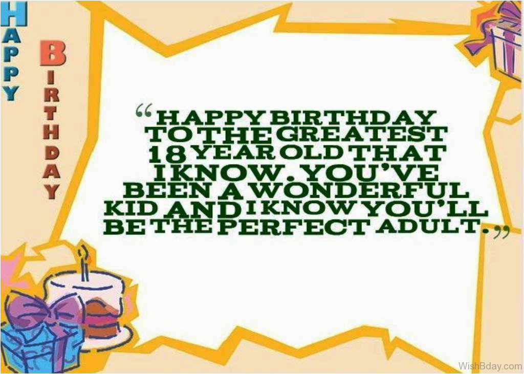 Happy Birthday Quotes 18 Year Old 25 18th Birthday Wishes