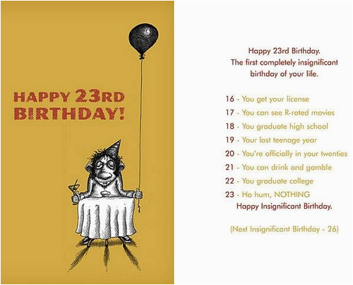 Happy Birthday Quotes 23 Years Old Happy 23rd Birthday Quotes Wishesgreeting