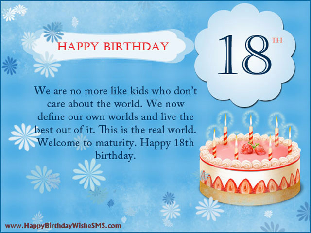 Happy Birthday Quotes for Parents 18th Birthday Wishes for son Daughter Happy Birthday