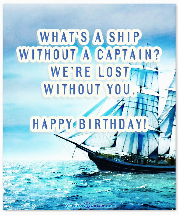Happy Birthday Sailor Quotes Birthday Wishes for Boss BirthdayBuzz