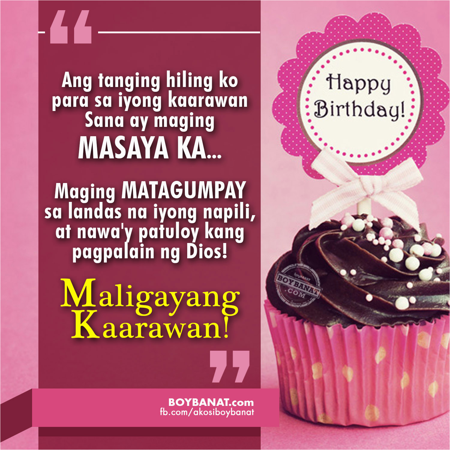Happy Birthday to Me Quotes Tagalog Happy Birthday Quotes and Heartfelt Birthday Messages