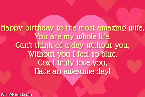 Happy Birthday to My Wife Funny Quotes Birthday Wishes for Wife