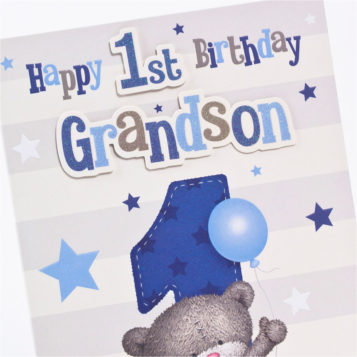 Happy First Birthday Quotes for Grandson Hugs 1st Birthday Card Grandson Only 1 49