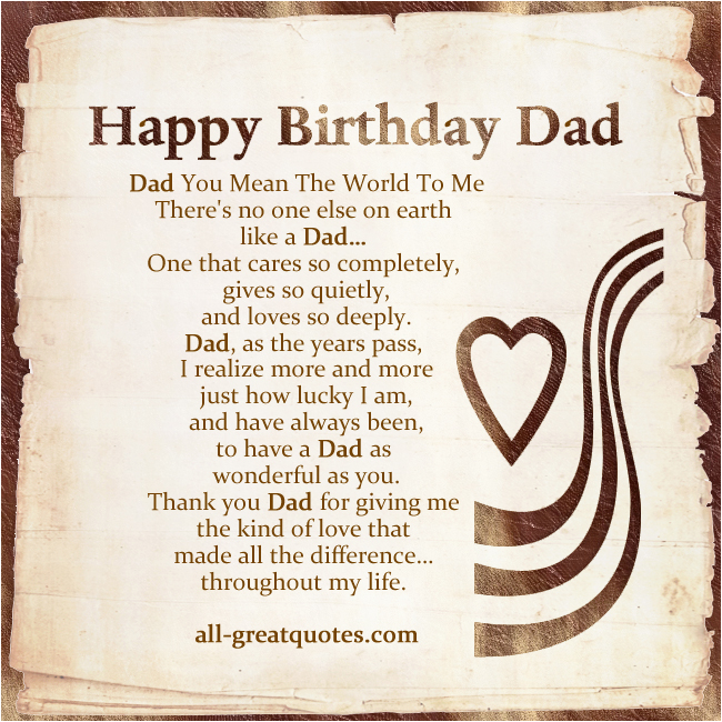 Mean Happy Birthday Quotes Happy Birthday Dad Quotes Quotesgram