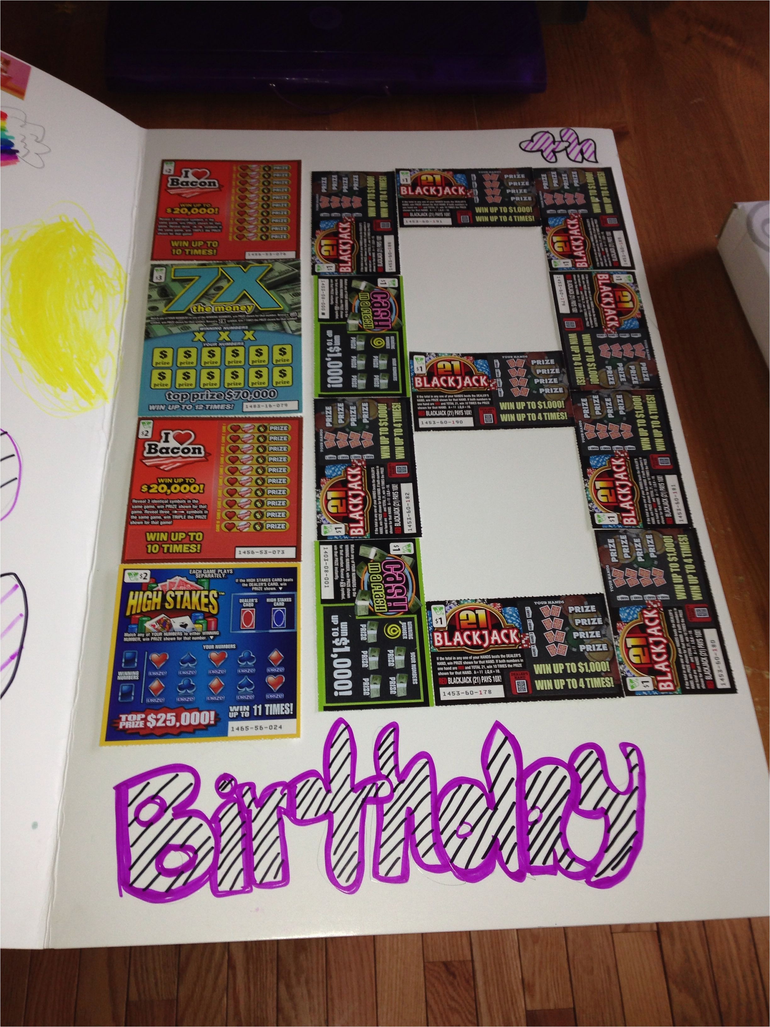 18 Birthday Gifts for Him Scratch Off Lottery Tickets Great 18th Birthday Idea