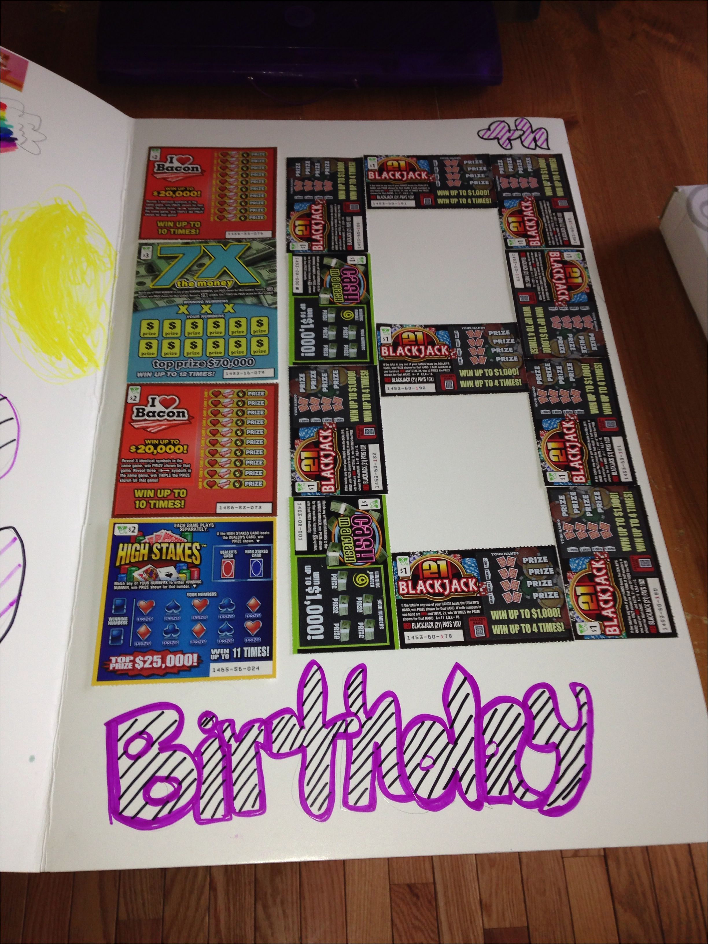 18 Year Old Birthday Gifts for Him Scratch Off Lottery Tickets Great 18th Birthday Idea