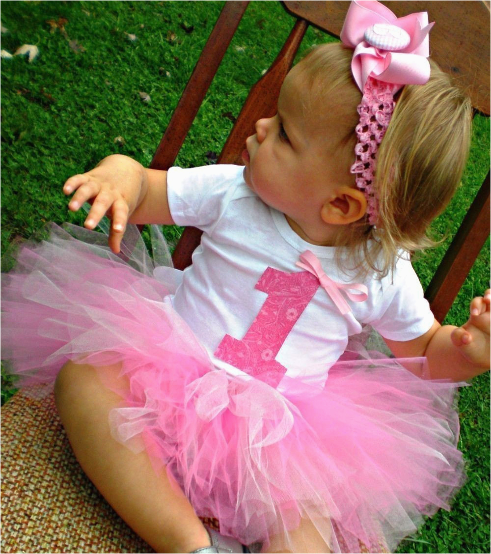 1st Birthday Girl Outfits Tutu Baby Girl First Birthday Tutu Outfit with Headband and Flower