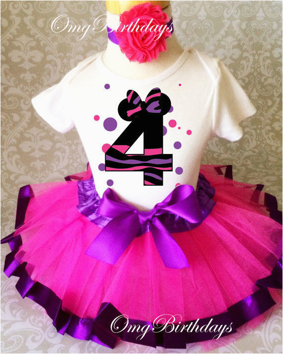 4th Birthday Girl Outfits Minnie Mouse Hot Pink Purple 4th Fourth Shirt Birthday