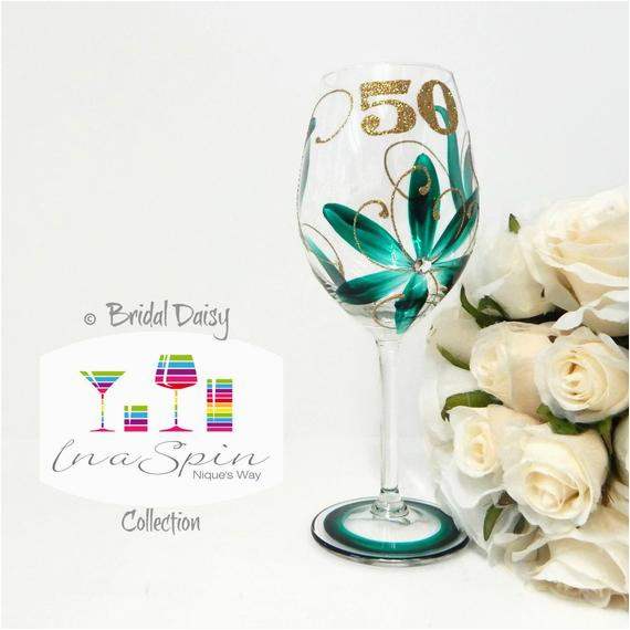 50th Birthday Mementos 50th Birthday Wine Glass Gifts and Mementos 50th Birthday