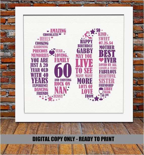 60 Year Old Birthday Gifts for Him 1000 Ideas About 60th Birthday Gifts On Pinterest 60th