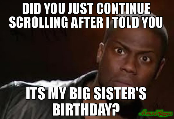 Big Sister Birthday Meme 20 Best Birthday Memes for Your Sister Sayingimages Com