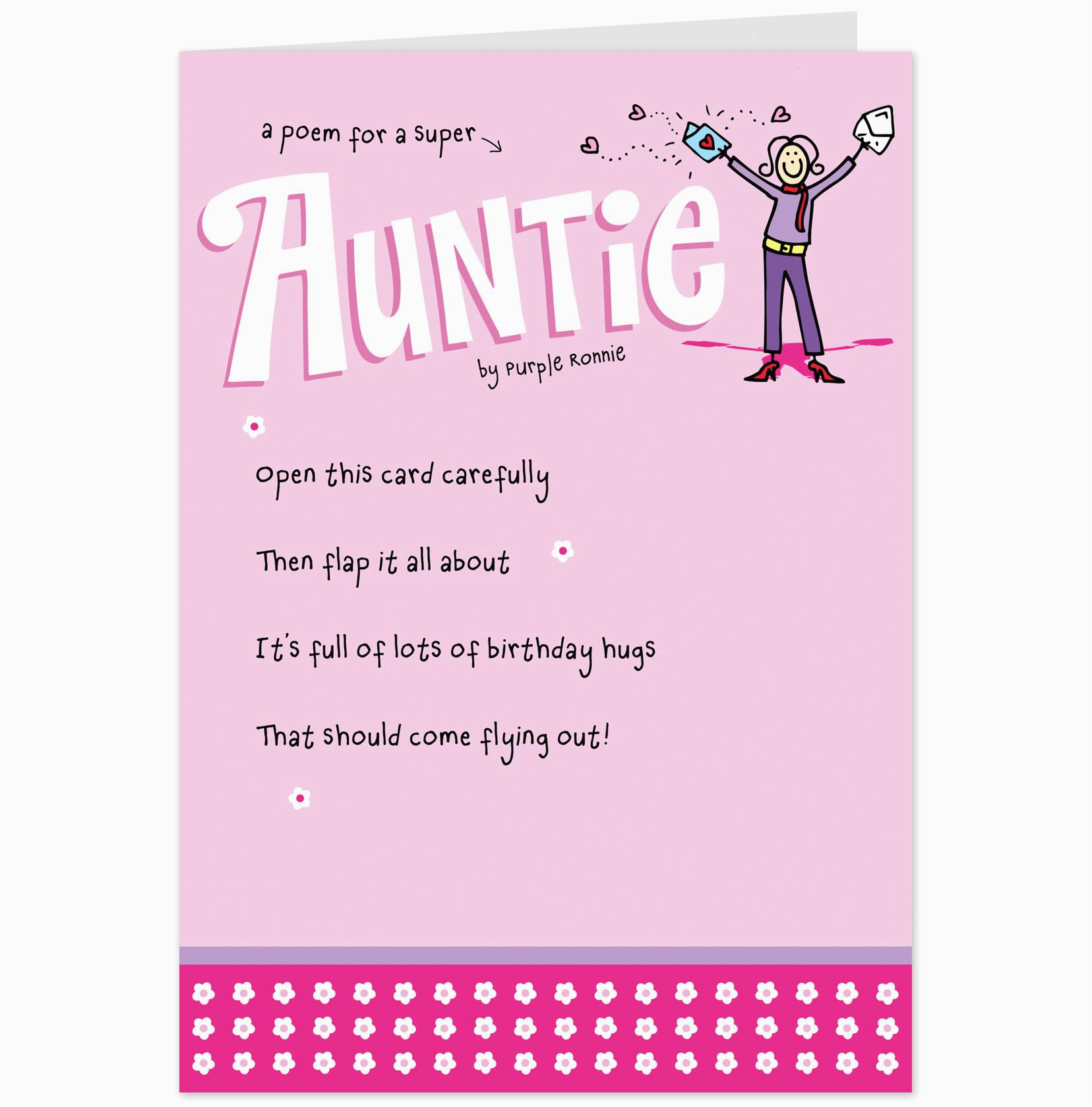 Birthday Card for Aunt Funny Funny Aunt Birthday Quotes Quotesgram