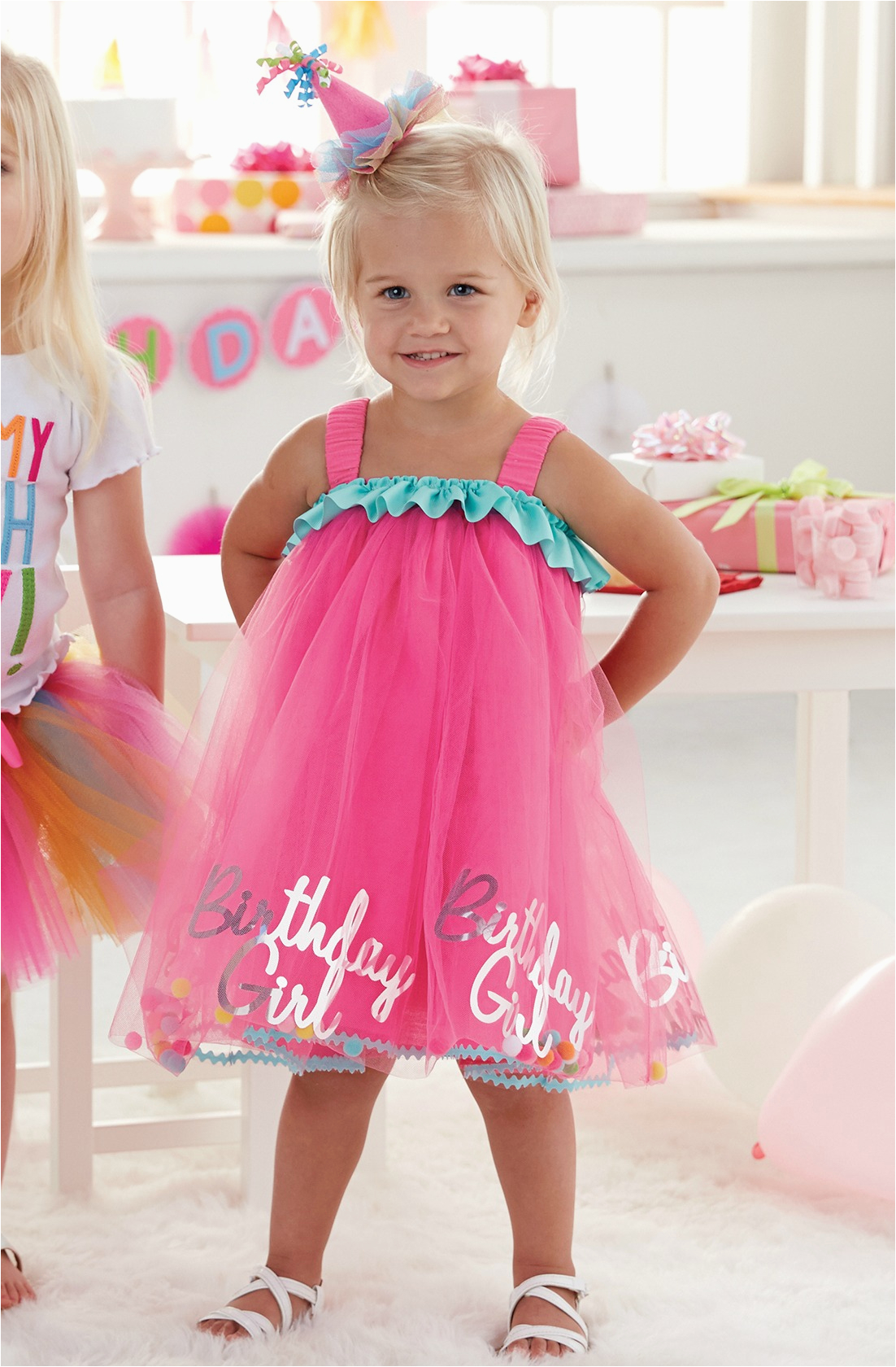 Birthday Girl attire Birthday Girl Tulle Dress by Mud Pie