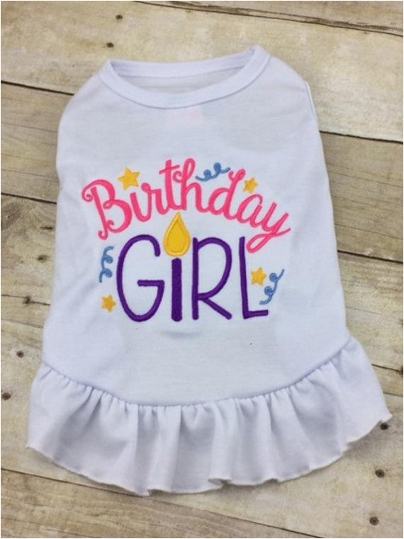 Birthday Girl Dog Shirt Birthday Girl Dog Dress or Tshirt Custom Monogrammed Party