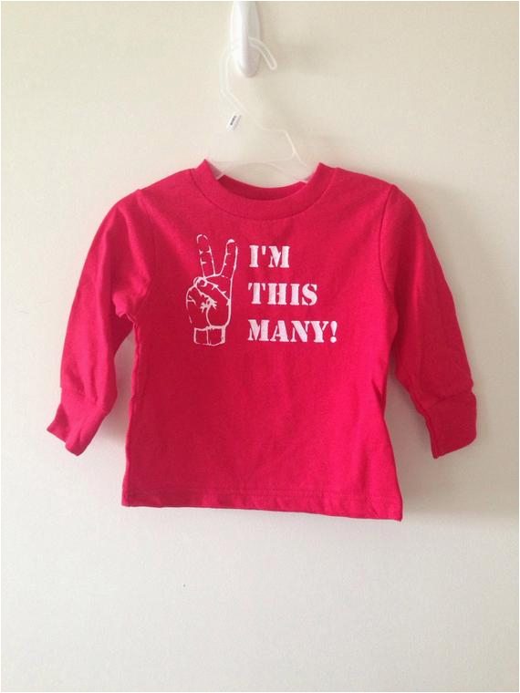 Birthday Girl Shirt 2t 2t Long Sleeve Red with White I 39 M 2 Birthday Shirt