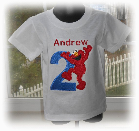 Birthday Girl Shirt 2t Personalized Boys Elmo Birthday Number Shirt 2t 3t 4t