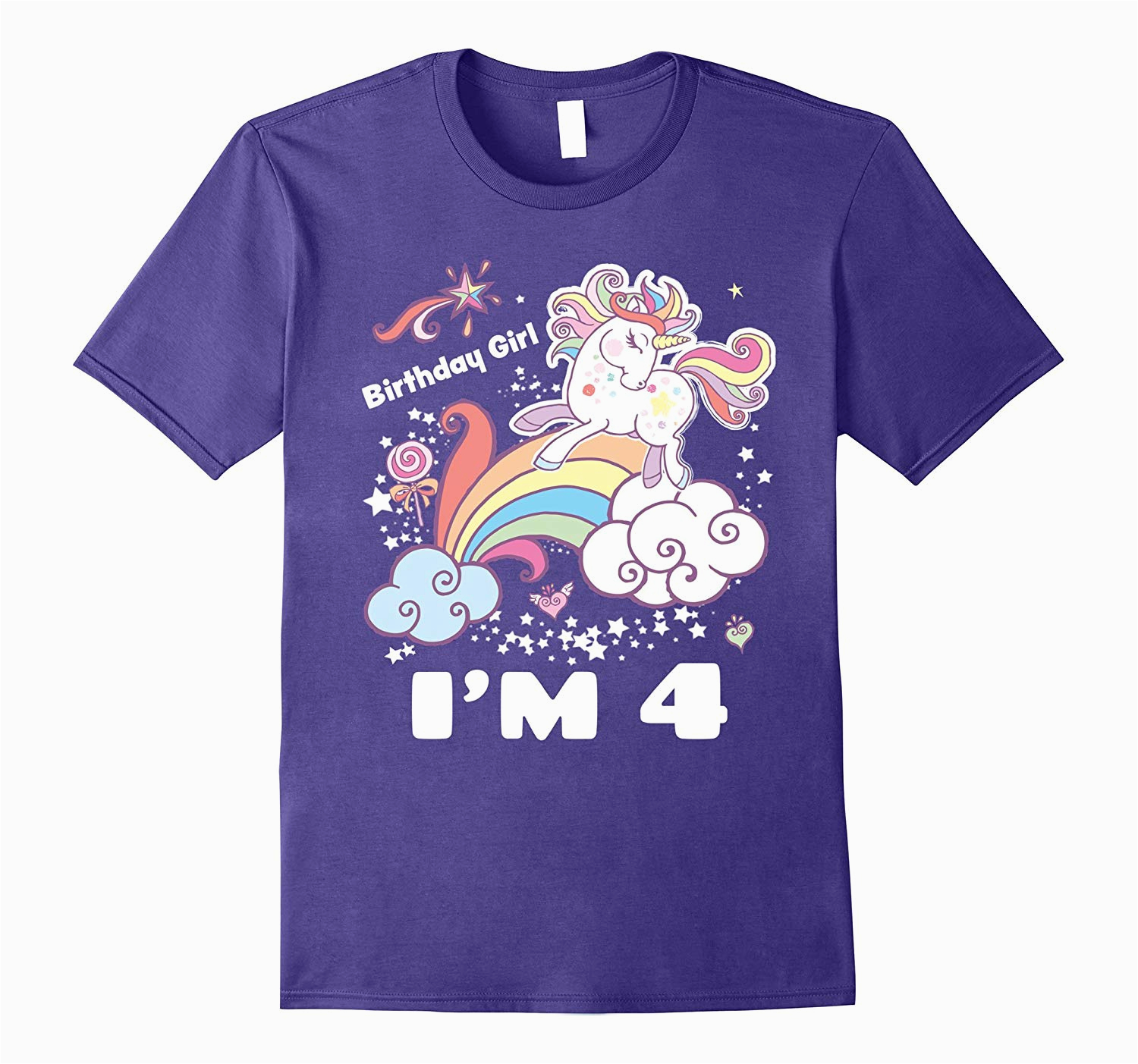 Birthday Girl Shirt 4t Birthday Girl 4 Unicorn Rainbow T Shirt 4t Gift Art