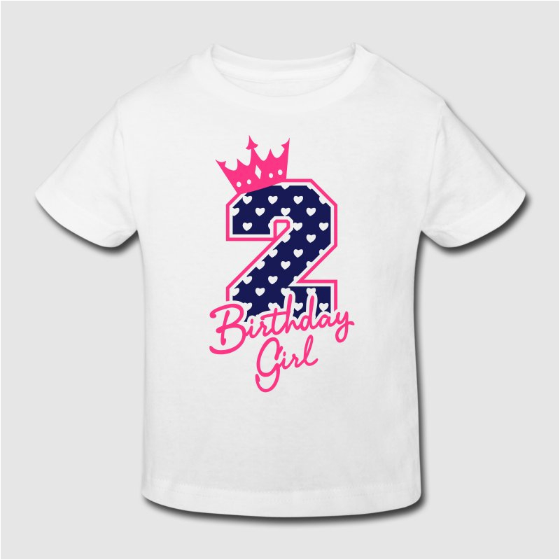 Birthday Girl T Shirt Designs Zweiter Geburtstag Second Birthday Birthday Girl T Shirt