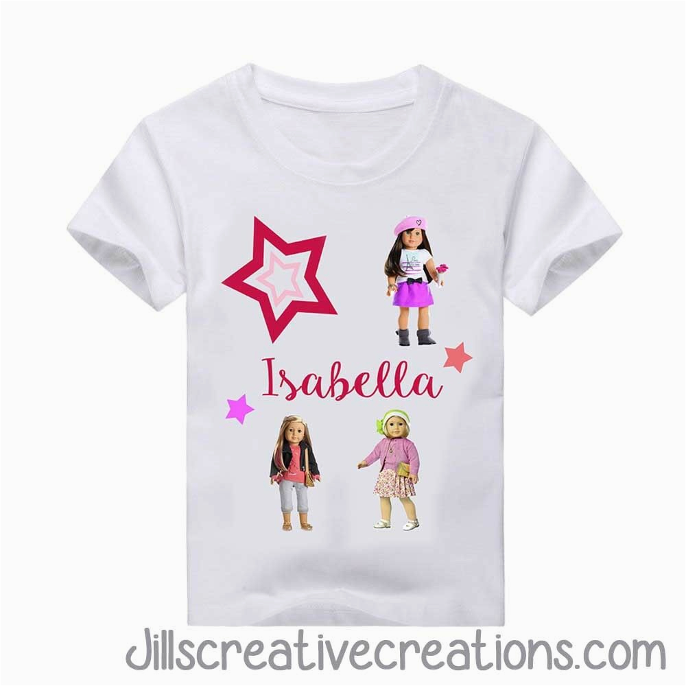 Customized Birthday Girl Shirts Custom T Shirts Personalized Shirts American Girl Customized Birthday Girl Shirts Custom T Shirts Personalized Shirts American Girl